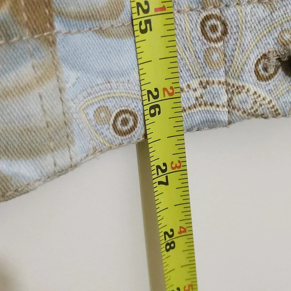 Apanage| Floral Cotton Denim Look Button Up Jacket With Front Pockets - Picture 12 of 13